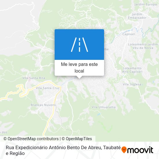 Rua Expedicionário Antônio Bento De Abreu mapa