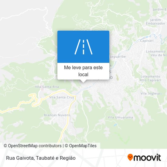 Rua Gaivota mapa