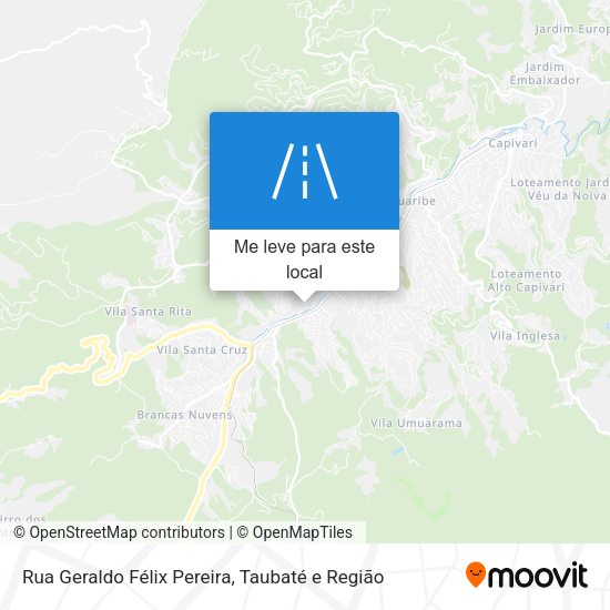 Rua Geraldo Félix Pereira mapa