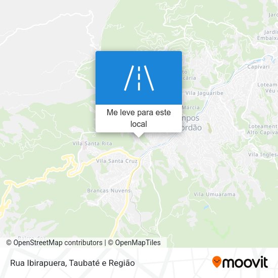 Rua Ibirapuera mapa