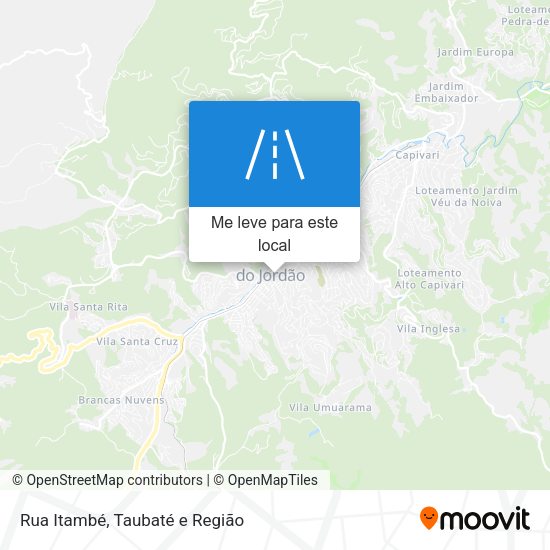 Rua Itambé mapa