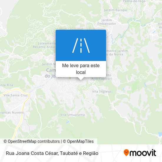Rua Joana Costa César mapa
