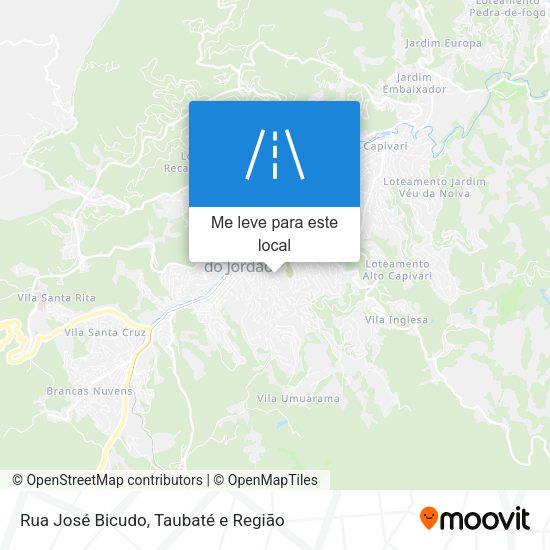 Rua José Bicudo mapa