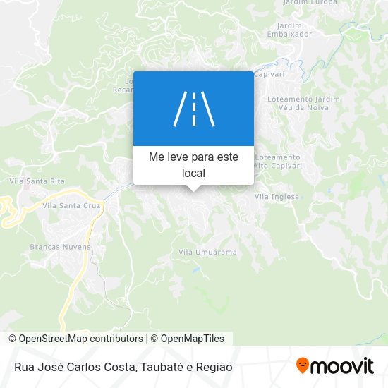 Rua José Carlos Costa mapa