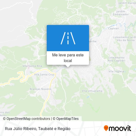 Rua Júlio Ribeiro mapa