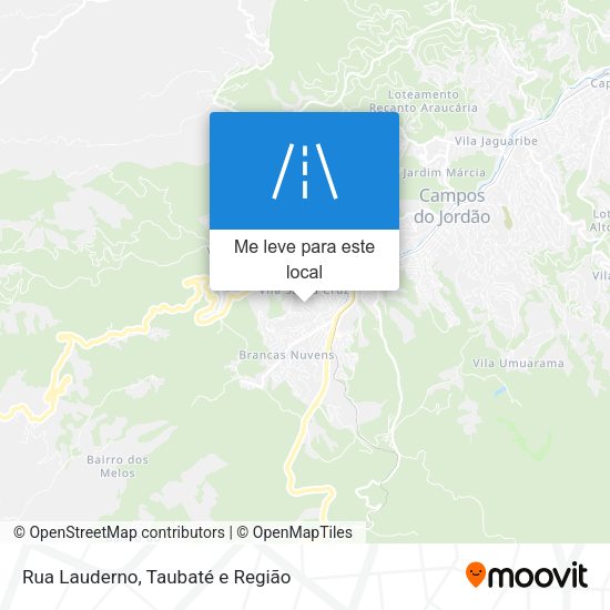 Rua Lauderno mapa