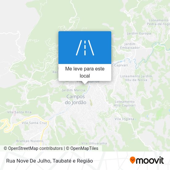 Rua Nove De Julho mapa