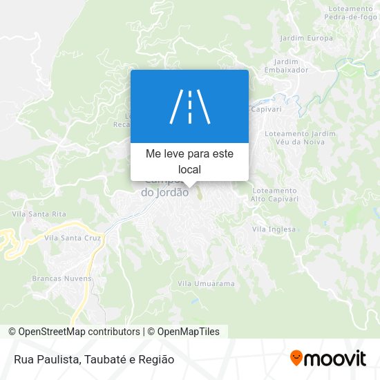 Rua Paulista mapa