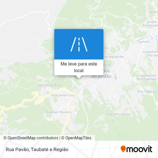 Rua Pavão mapa