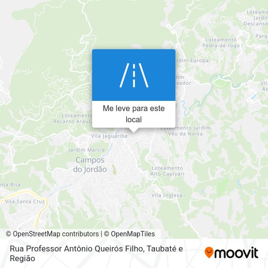Rua Professor Antônio Queirós Filho mapa