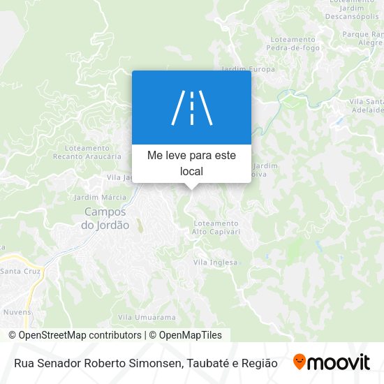 Rua Senador Roberto Simonsen mapa