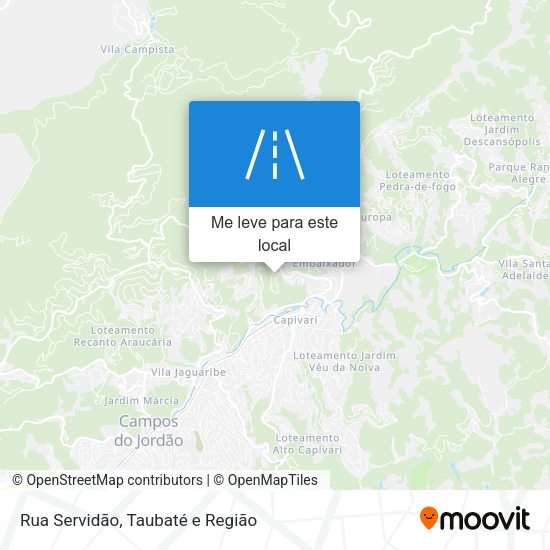 Rua Servidão mapa