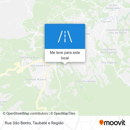 Rua São Bento mapa
