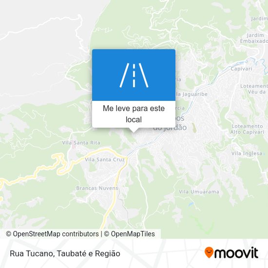 Rua Tucano mapa