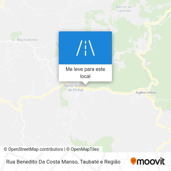Rua Benedito Da Costa Manso mapa