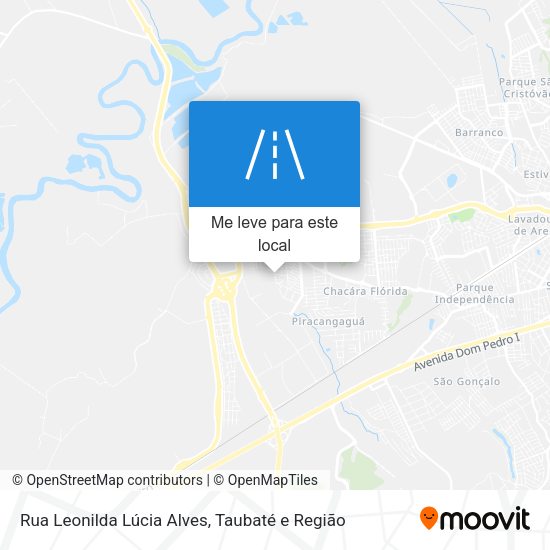Rua Leonilda Lúcia Alves mapa