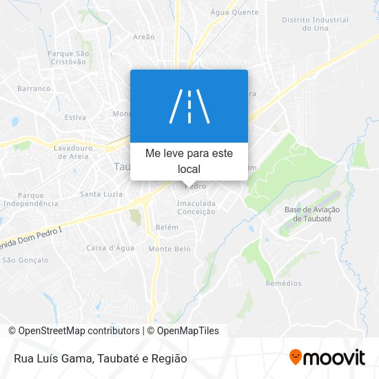 Rua Luís Gama mapa
