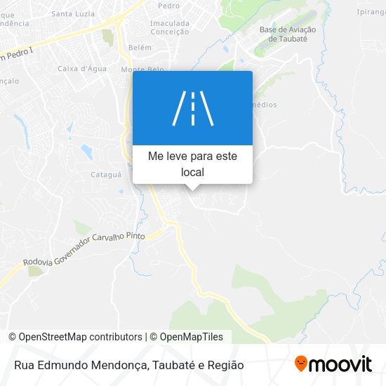Rua Edmundo Mendonça mapa
