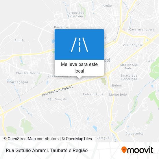 Rua Getúlio Abrami mapa