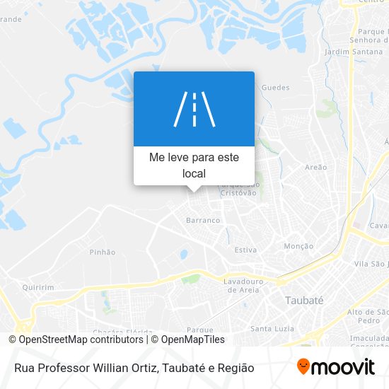 Rua Professor Willian Ortiz mapa