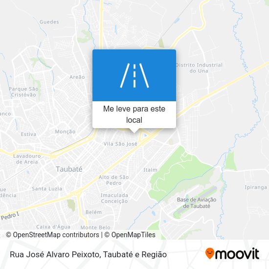 Rua José Alvaro Peixoto mapa