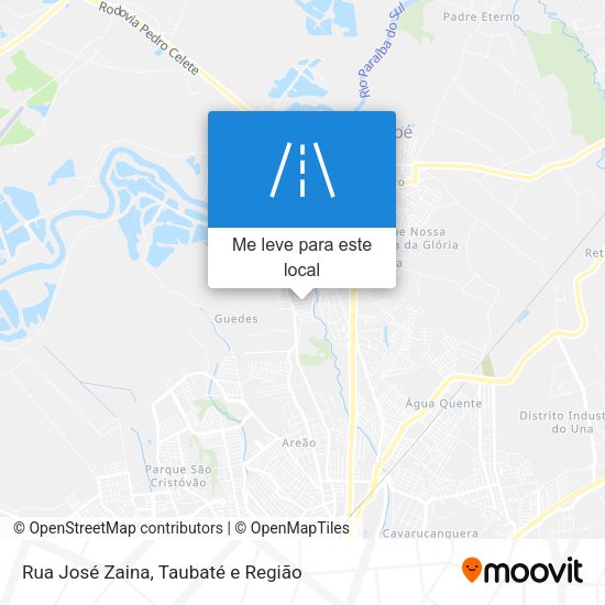 Rua José Zaina mapa
