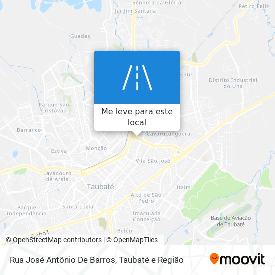 Rua José Antônio De Barros mapa