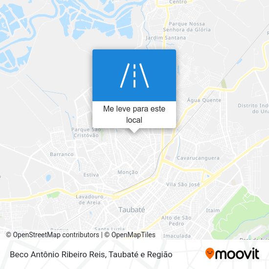 Beco Antônio Ribeiro Reis mapa