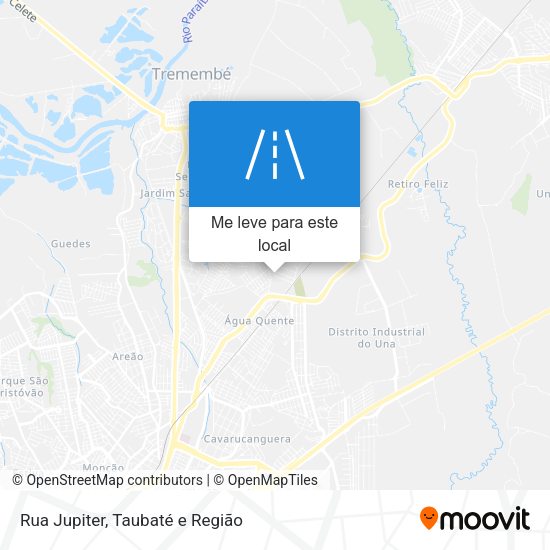 Rua Jupiter mapa