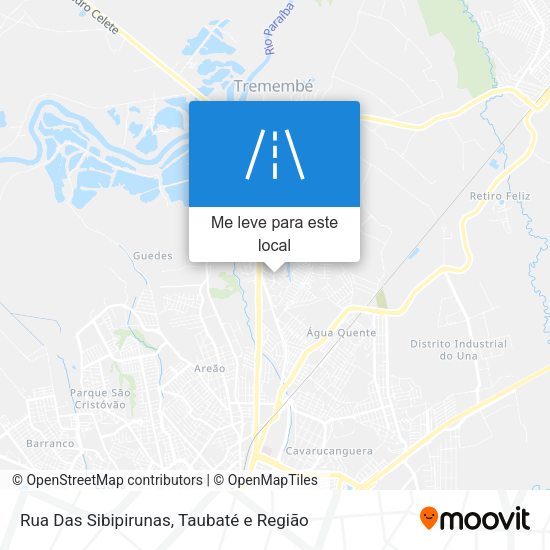 Rua Das Sibipirunas mapa