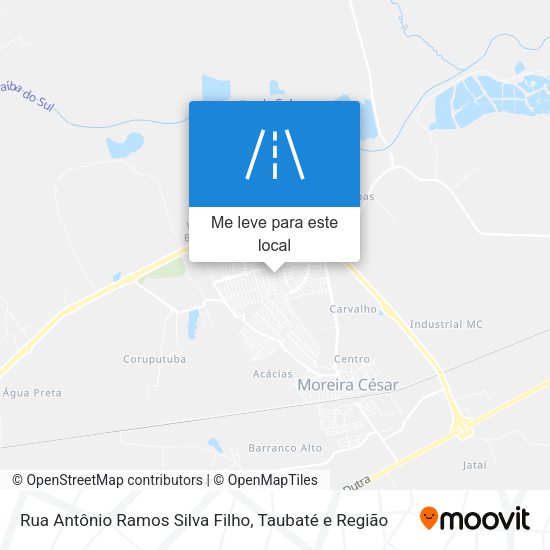 Rua Antônio Ramos Silva Filho mapa