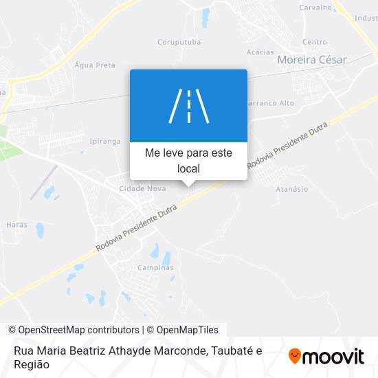 Rua Maria Beatriz Athayde Marconde mapa