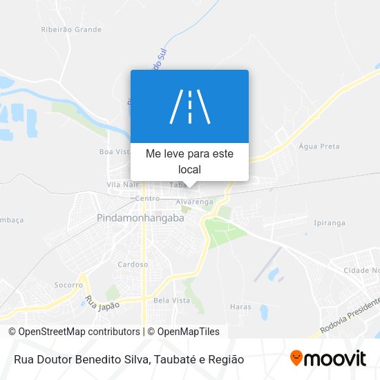 Rua Doutor Benedito Silva mapa