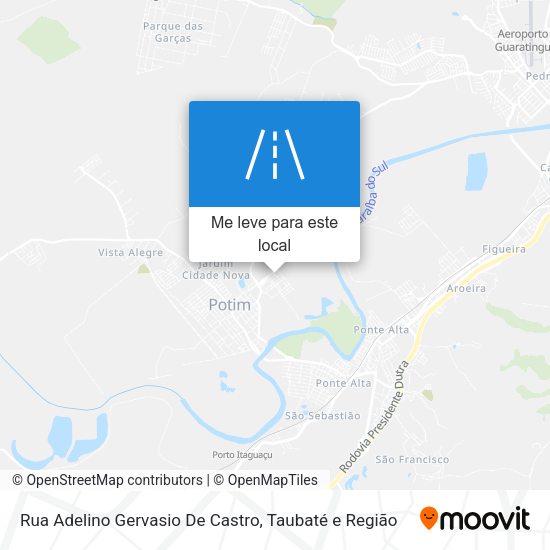 Rua Adelino Gervasio De Castro mapa