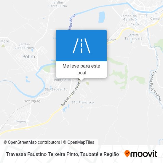 Travessa Faustino Teixeira Pinto mapa