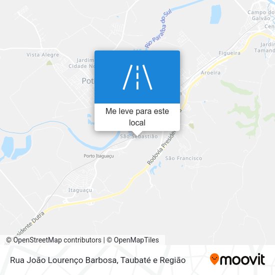 Rua João Lourenço Barbosa mapa