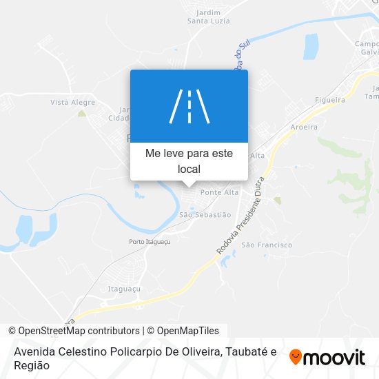 Avenida Celestino Policarpio De Oliveira mapa