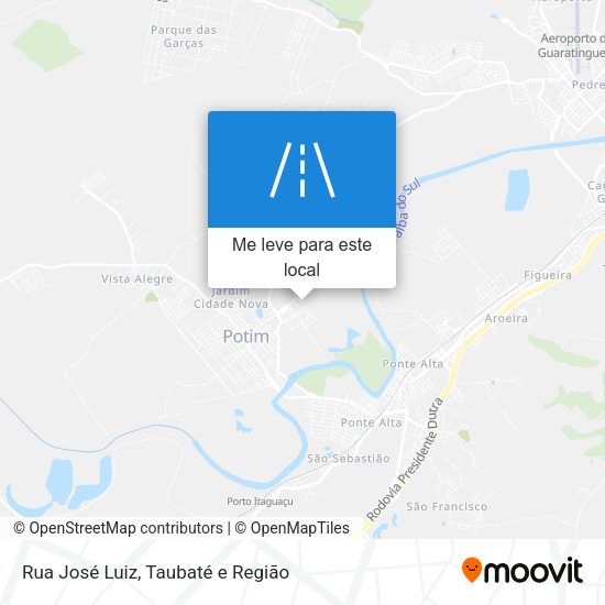 Rua José Luiz mapa