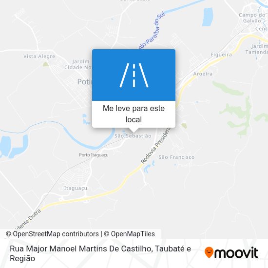 Rua Major Manoel Martins De Castilho mapa