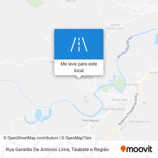 Rua Geraldo De Antônio Lima mapa