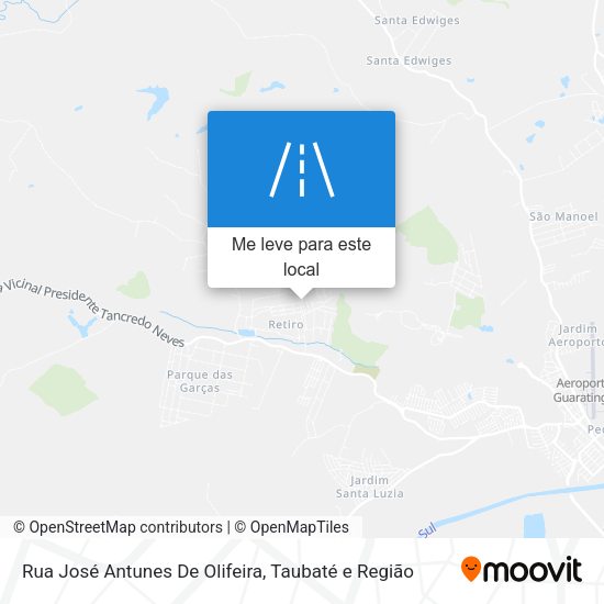 Rua José Antunes De Olifeira mapa