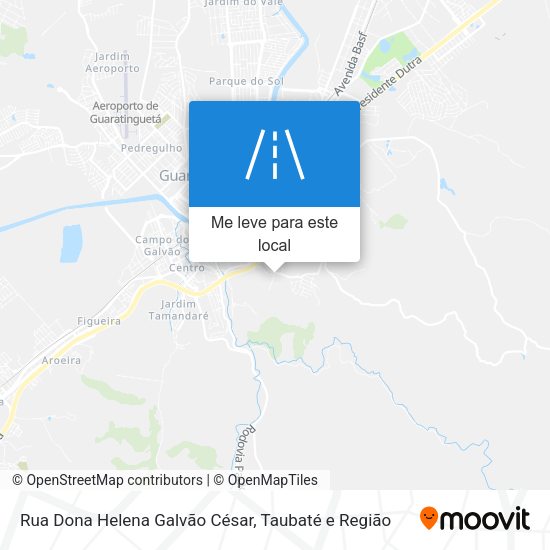 Rua Dona Helena Galvão César mapa