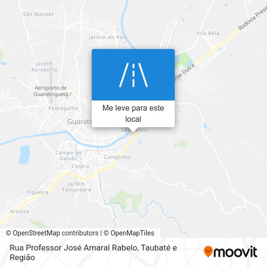 Rua Professor José Amaral Rabelo mapa