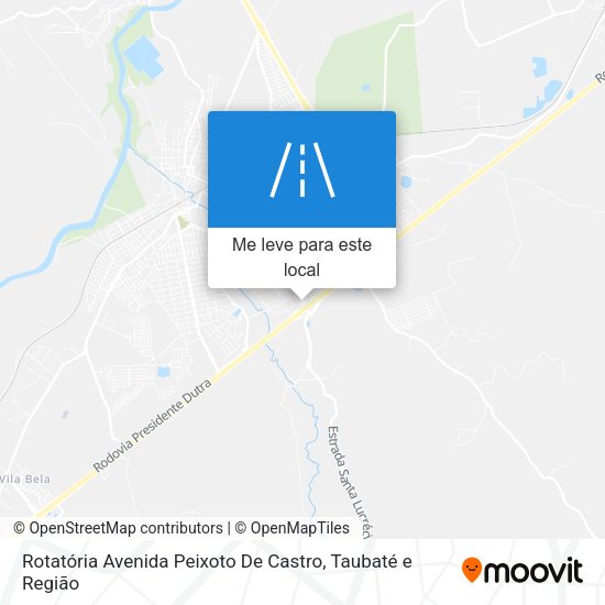 Rotatória Avenida Peixoto De Castro mapa