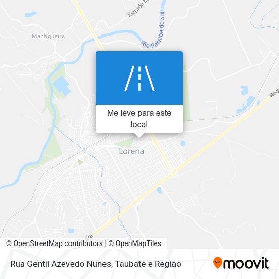 Rua Gentil Azevedo Nunes mapa