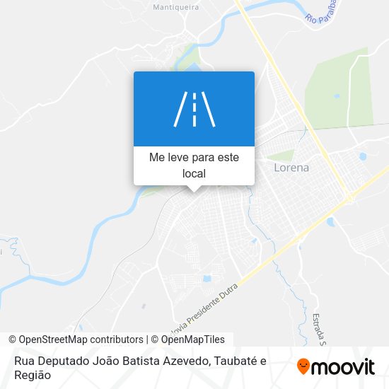 Rua Deputado João Batista Azevedo mapa