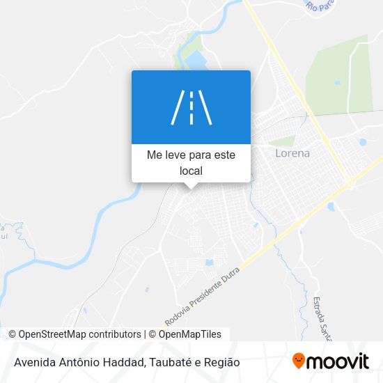 Avenida Antônio Haddad mapa