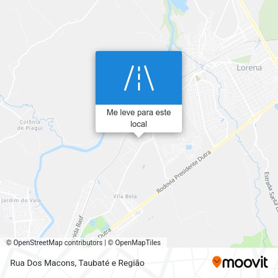 Rua Dos Macons mapa