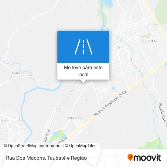 Rua Dos Macons mapa