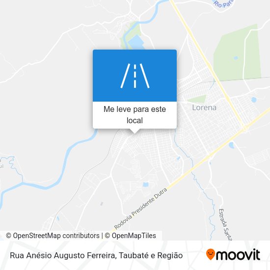 Rua Anésio Augusto Ferreira mapa